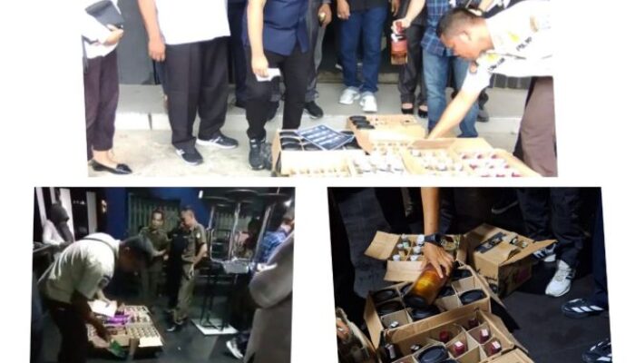 DPRD Bungo Sidak Hiburan Malam, Ratusan Botol Miras Disita