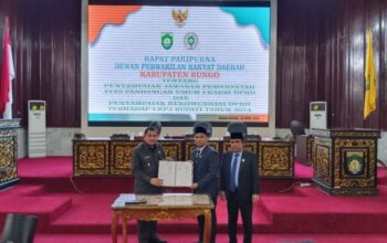 DPRD Bungo gelar Paripurna Penyampaian Jawaban Pemerintah atas Pandangan Umum Fraksi DPRD