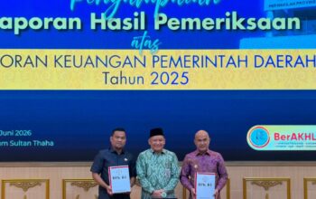 Ketua DPRD Adani Hadiri Penyerahan LHP Pemkab Bungo di BPK Jambi